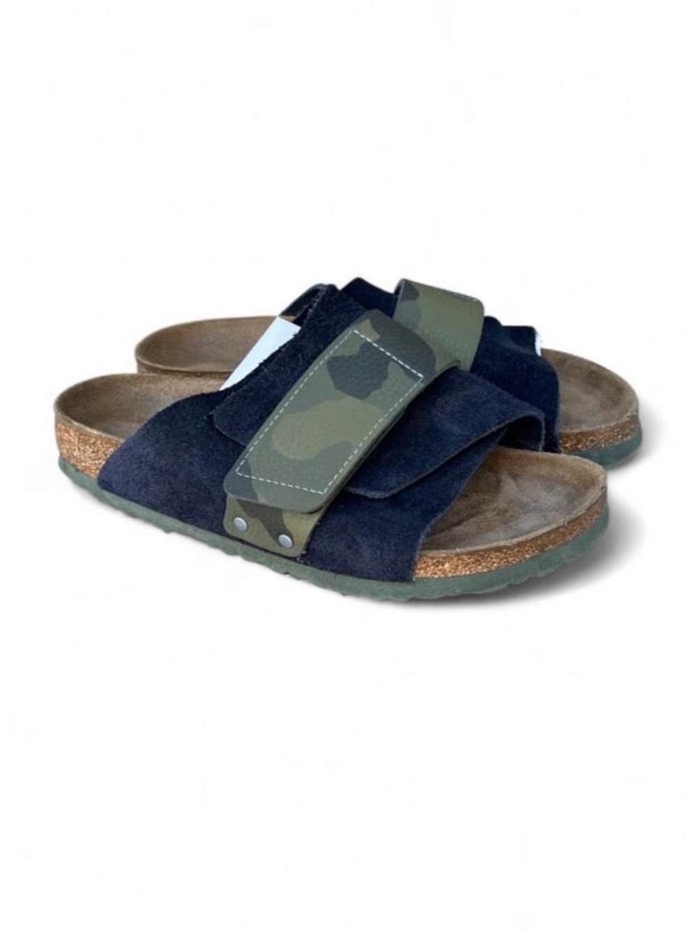 Birkenstock Kyoto Camo Black Suede Sandals EU 39 Women’s 8 Narrow
